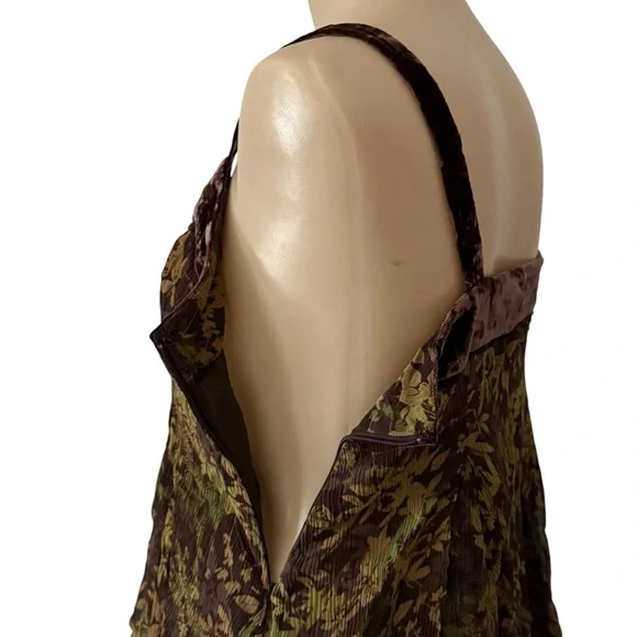 REBE Size 6 Boho Velvet Trim Camisole Tank - Picture 7 of 12